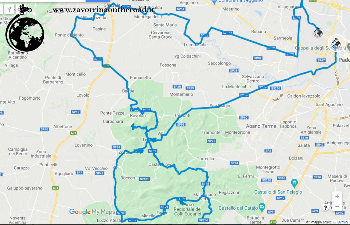 Itinerario In Moto Sui Colli Euganei Zavorrina On The Road
